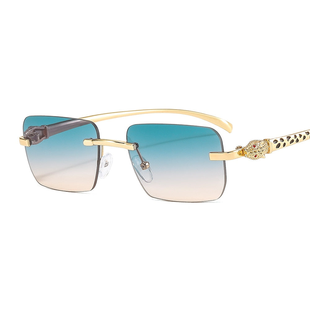 Women's Vintage Fashion Designer Rimless Small Square Sunglasses - Women Sunglasses - DYAVOR®