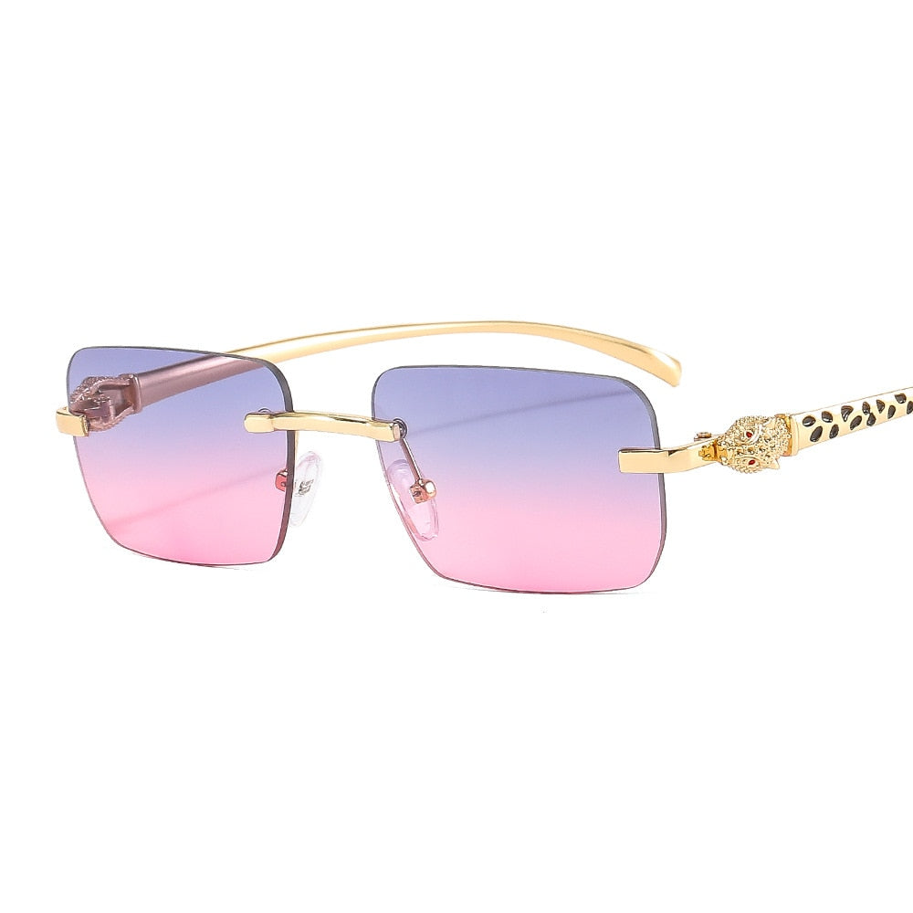 Women's Vintage Fashion Designer Rimless Small Square Sunglasses - Women Sunglasses - DYAVOR®