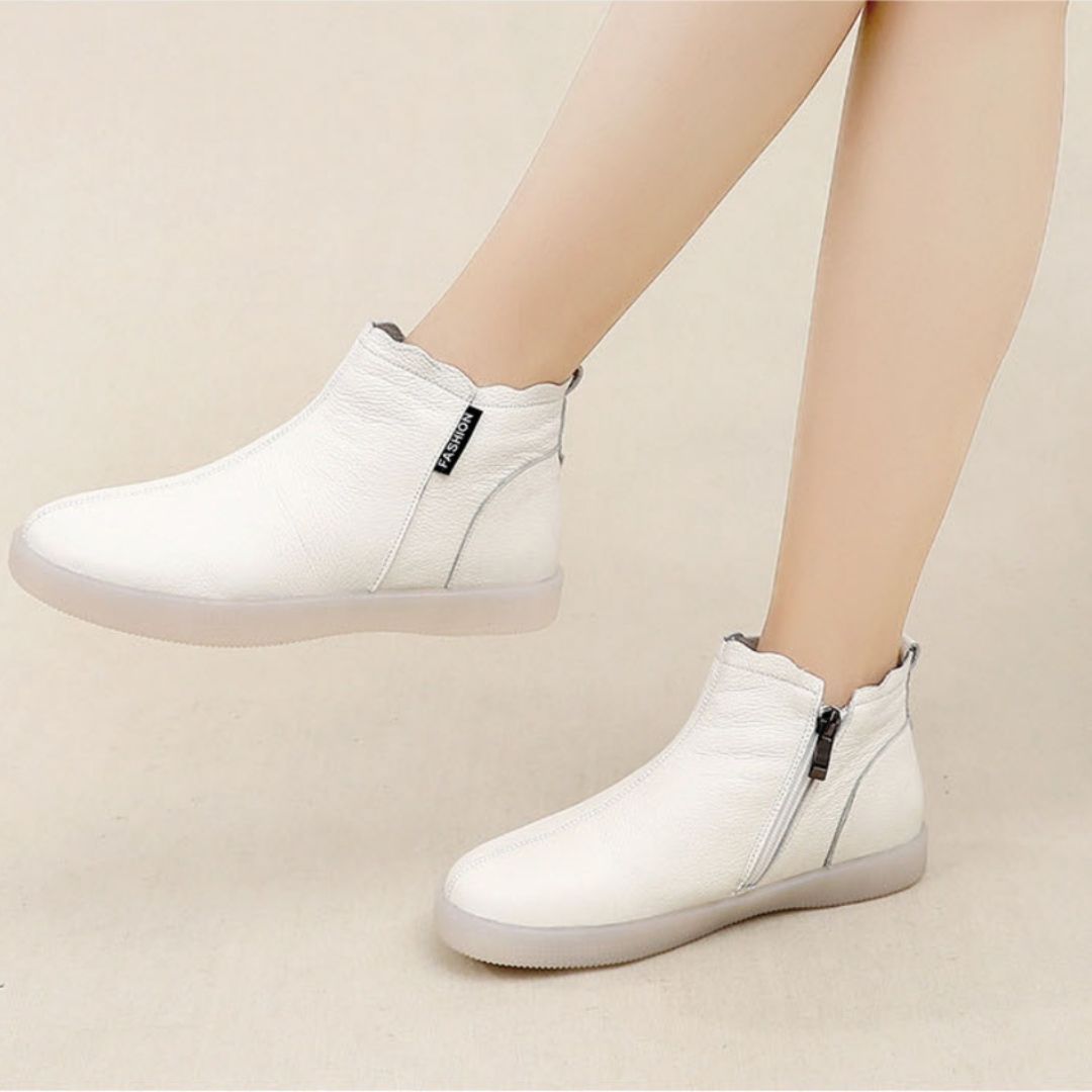 GRW Orthopedic Boots For Women Leather Comfortable Ankle Fur Lined Warm Winter Shoes - Orthopedic Shoes - DYAVOR®