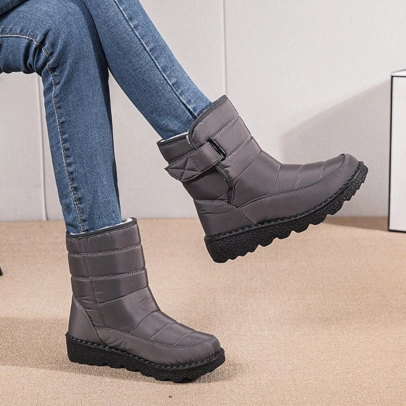 GRW Orthopedic Boots For Women Waterproof Comfortable Fur Lined Ankle Winter Snow Boots - Orthopedic Shoes - DYAVOR®