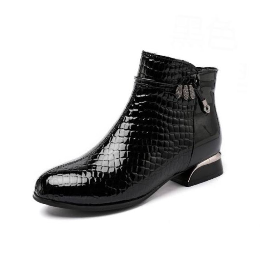 Fedra Women's Leather Fashion Boots - Booties - DYAVOR®