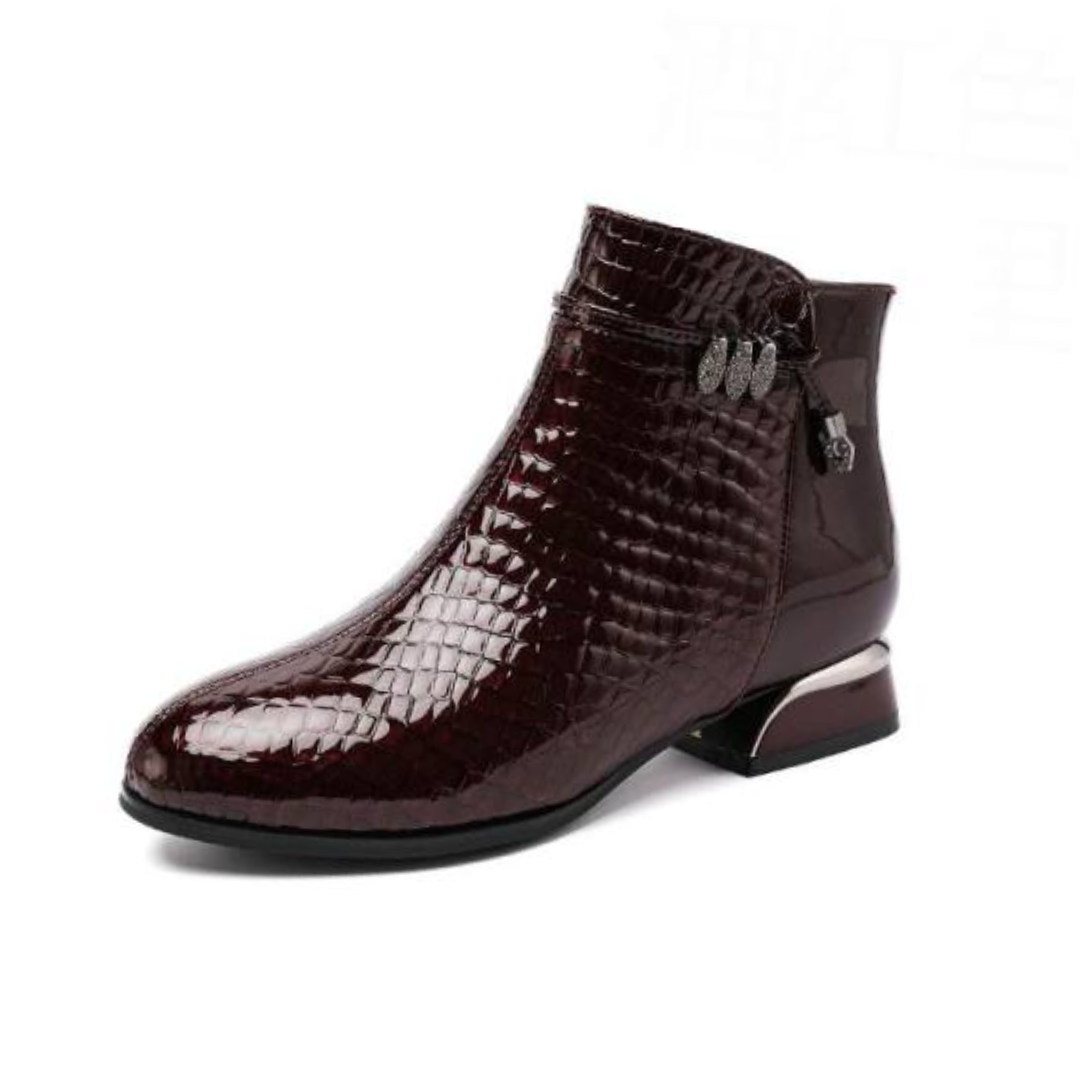 Fedra Women's Leather Fashion Boots - Booties - DYAVOR®