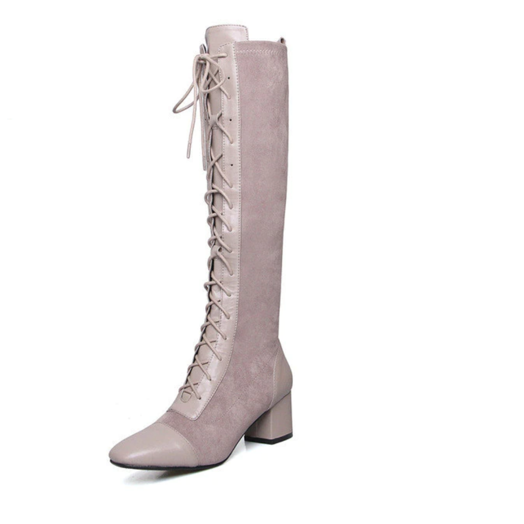 Santy Women's Leather knee high Boots - Boots - DYAVOR®