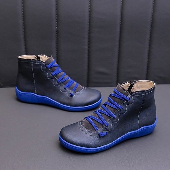 Groovywish Women Leather Waterproof Orthopedic Vintage Boots - - DYAVOR®
