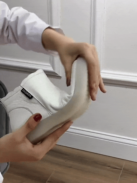 GRW Orthopedic Boots For Women Leather Comfortable Ankle Fur Lined Warm Winter Shoes - Orthopedic Shoes - DYAVOR®