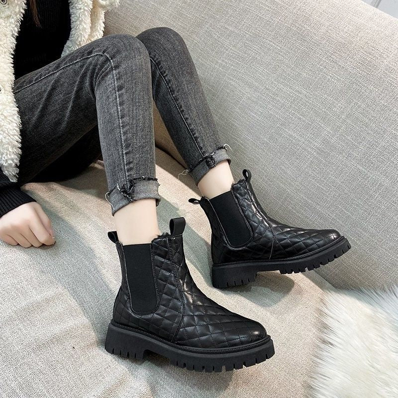 Groovywish Women's Leather Chelsea Boots Orthopedic Waterproof -  - DYAVOR®