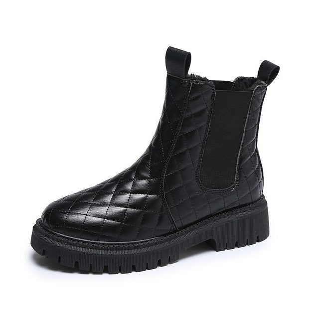 Groovywish Women's Leather Chelsea Boots Orthopedic Waterproof -  - DYAVOR®