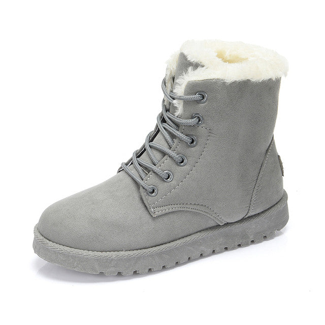 Groovywish Women Orthopedic Fur Waterproof Ankle Boots - - DYAVOR®