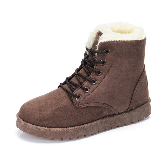 Groovywish Women Orthopedic Fur Waterproof Ankle Boots - - DYAVOR®