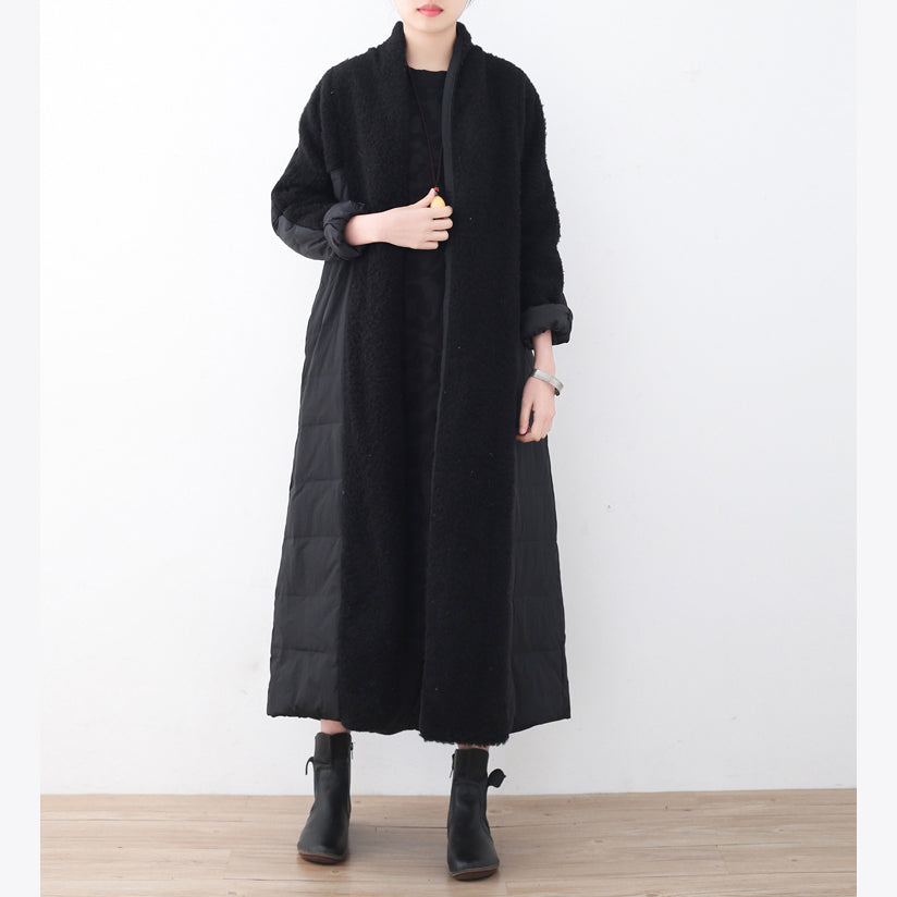 Black down jacket trendy plus size high neck Parka women outwear - - DYAVOR®