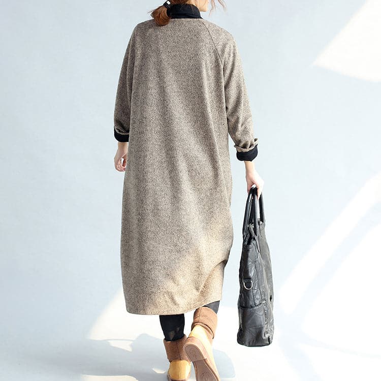 2021 vintage pockets khaki cotton long cardigans oversize long sleeve trench coats - - DYAVOR®