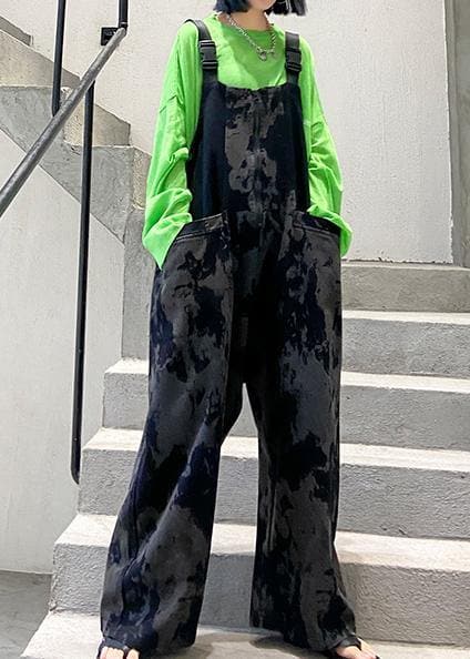 Popular overalls women's summer fashion large size loose straight tube Siamese pants -  - DYAVOR®