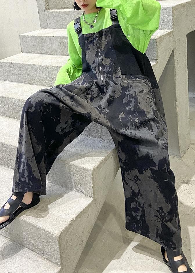 Popular overalls women's summer fashion large size loose straight tube Siamese pants -  - DYAVOR®