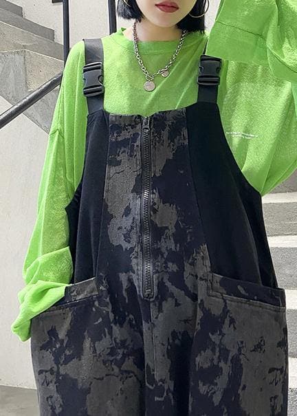 Popular overalls women's summer fashion large size loose straight tube Siamese pants -  - DYAVOR®