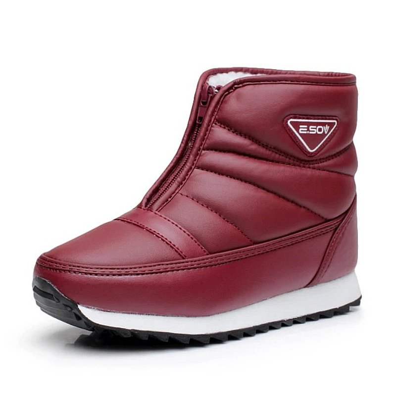Groovywish Women Zipper Orthopedic Shoes Plush Snow Ankle Boots - - DYAVOR®