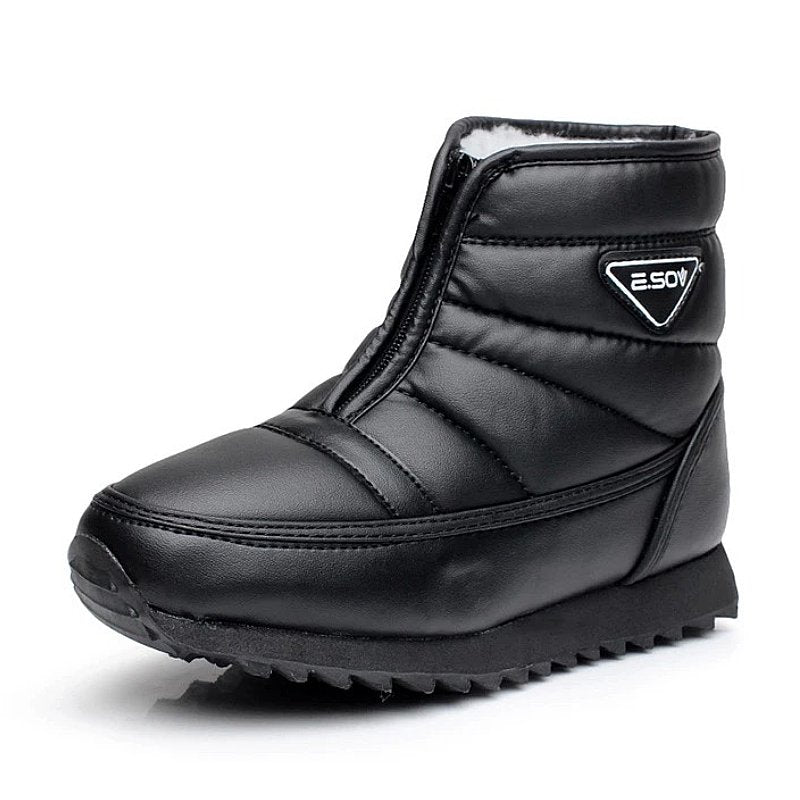 Groovywish Women Zipper Orthopedic Shoes Plush Snow Ankle Boots - - DYAVOR®