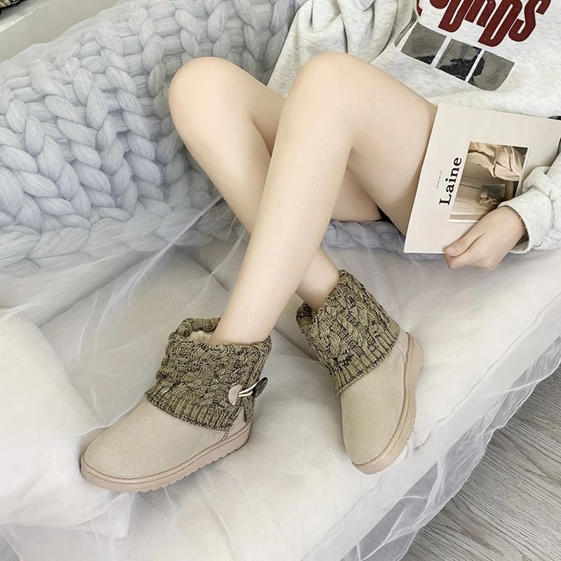 Groovywish Outdoor Orthopedic Winter Boots For Women Suede Ankle Shoes -  - DYAVOR®