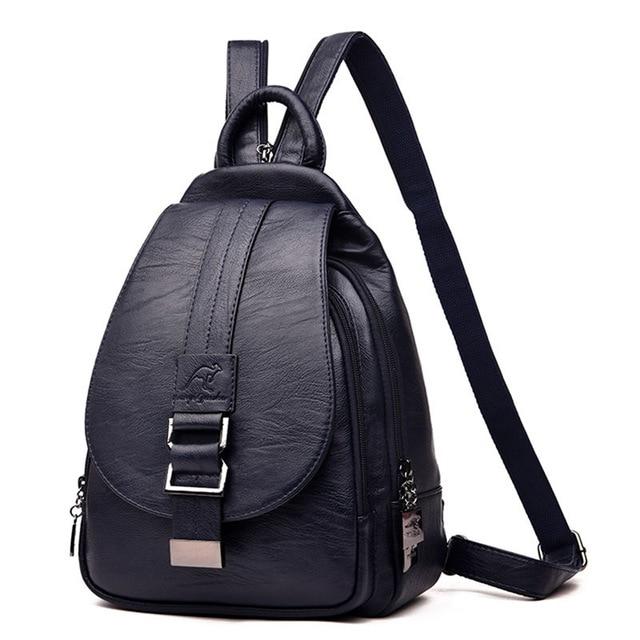 3-in-1 Women's Leather Casual Backpacks for Travel and School - Backpacks - DYAVOR®