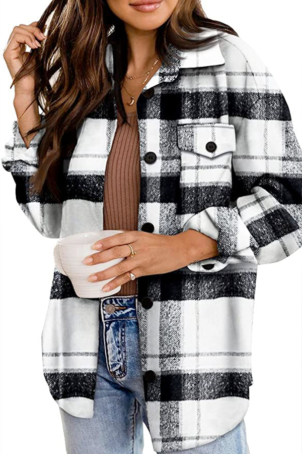 Long Sleeve Plaid Flannel - - DYAVOR®