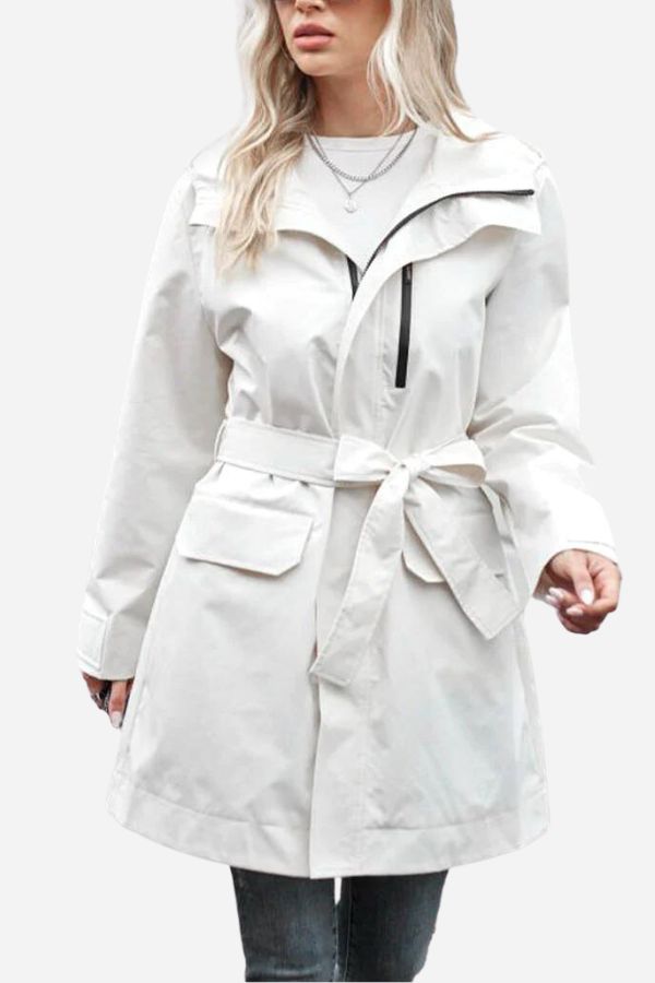 Water-Resistant Windbreaker Trench Jacket - - DYAVOR®