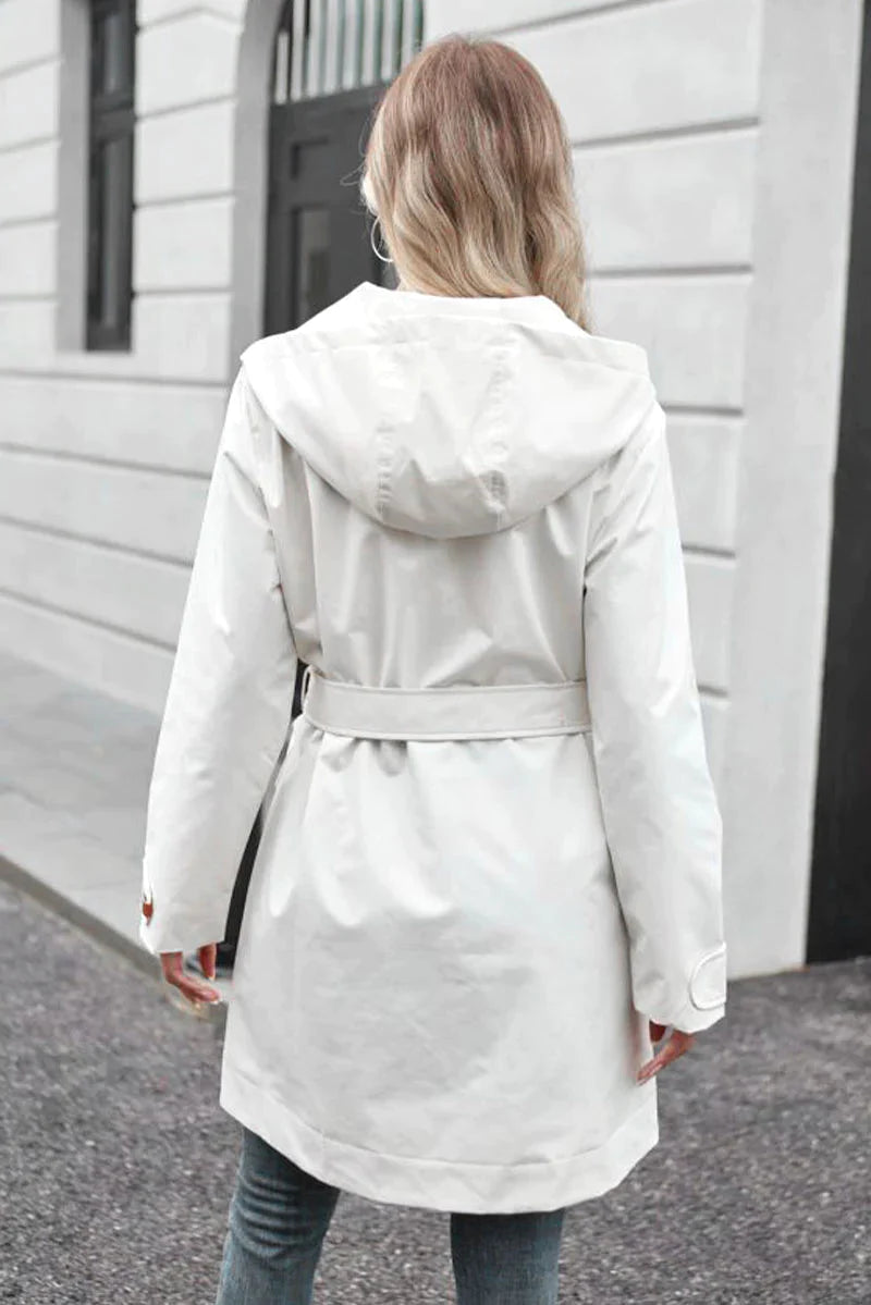 Water-Resistant Windbreaker Trench Jacket - - DYAVOR®