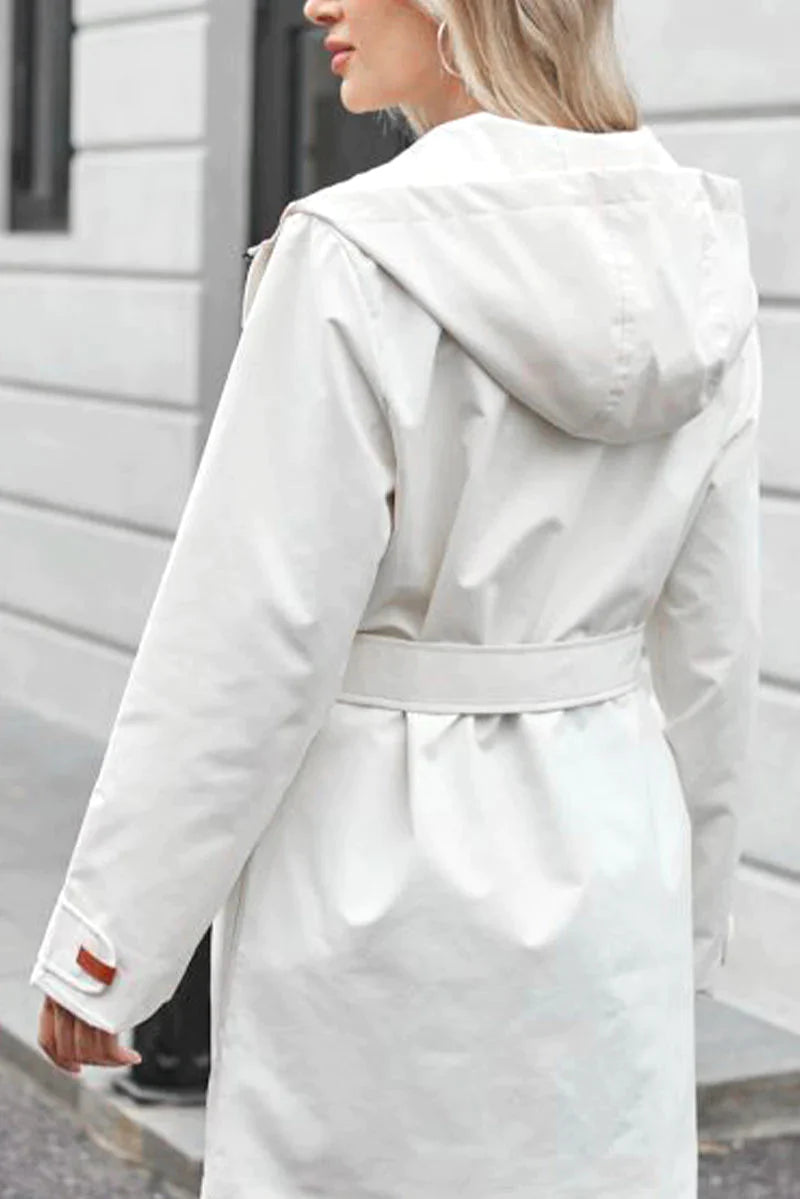 Water-Resistant Windbreaker Trench Jacket - - DYAVOR®