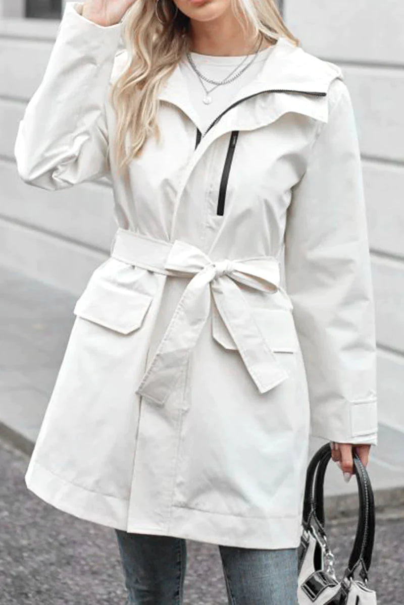 Water-Resistant Windbreaker Trench Jacket - - DYAVOR®