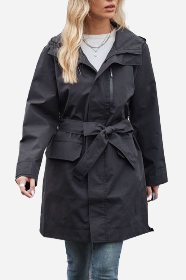 Water-Resistant Windbreaker Trench Jacket - - DYAVOR®