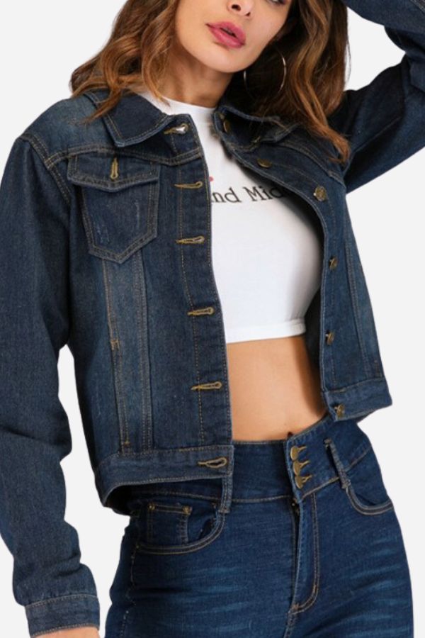 Urban Grace Stretch Denim Jacket - - DYAVOR®