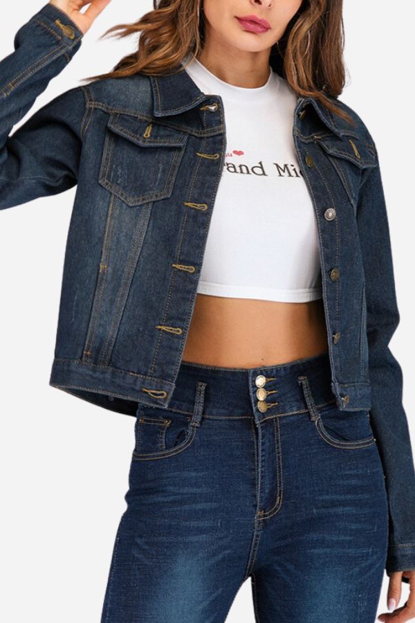 Urban Grace Stretch Denim Jacket - - DYAVOR®