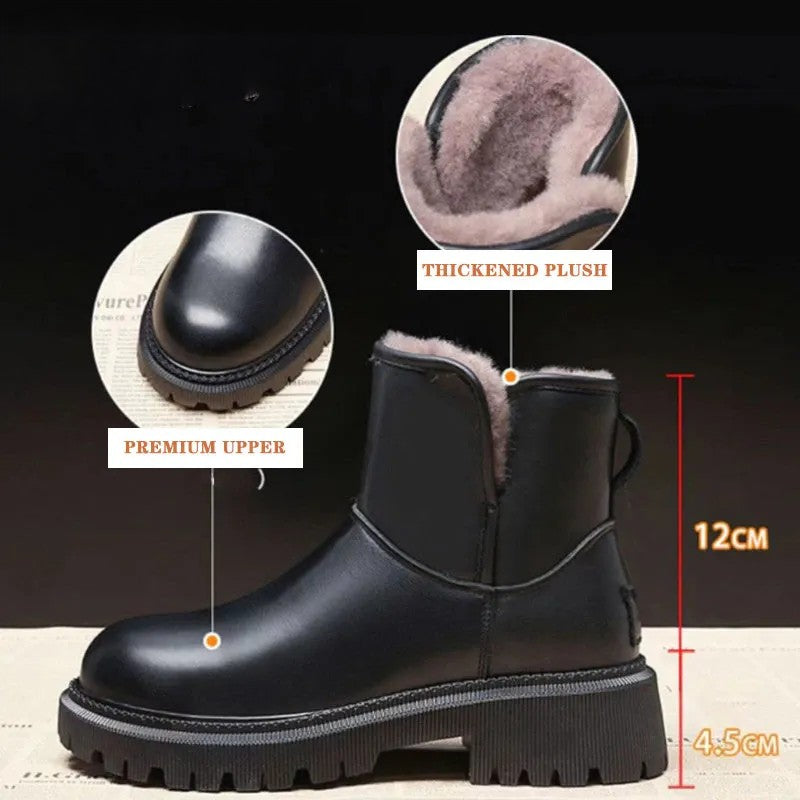 GRW Orthopedic Women Ankle Boots Arch Support Plush Warm Waterproof Wide Toe-box - - DYAVOR®