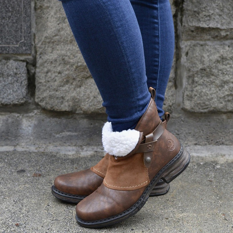 Groovywish Women Orthopedic Boots Mujer Suede Winter Shoes - - DYAVOR®