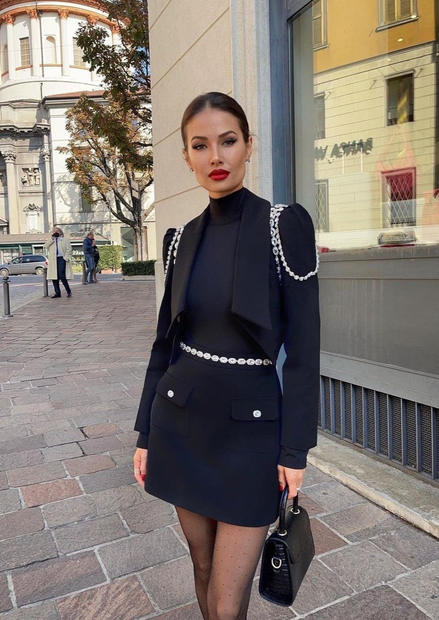 Cropped Jacket Suit - - DYAVOR®