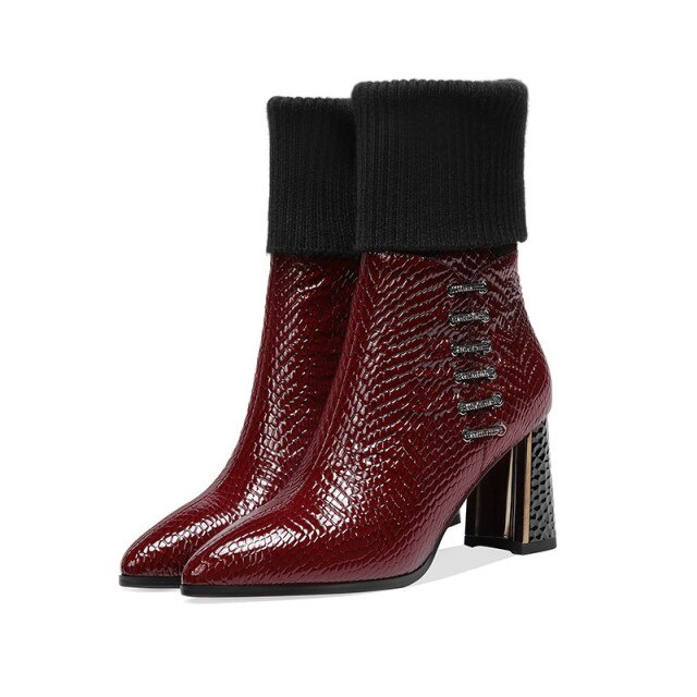 Alarcon Women's Classic High Heel Black Boots - Boots - DYAVOR®
