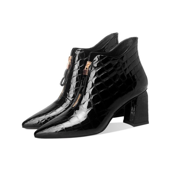 Albin Women's Leather Ankle Booties - booties - DYAVOR®
