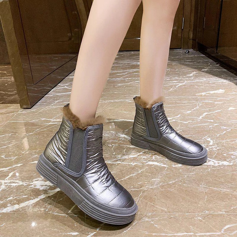 Groovywish Women Orthopedic Casual Fur Ankle Boots Winter Shoes -  - DYAVOR®