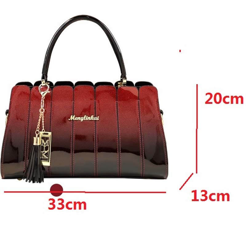 Atmospheric Patent Leather Hand Bag - Hand Bag - DYAVOR®