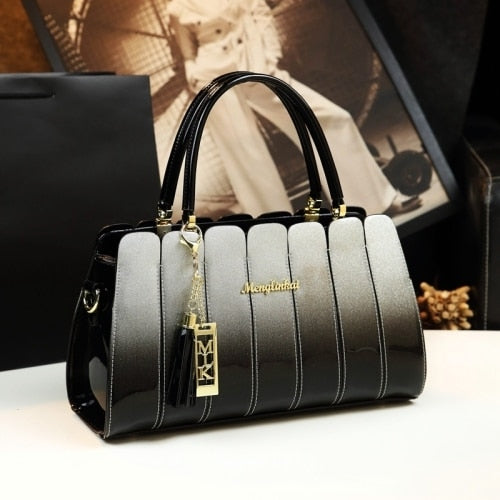 Atmospheric Patent Leather Hand Bag - Hand Bag - DYAVOR®