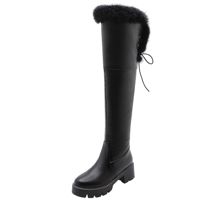 Bayron Women's Warm Snow Black Boots - Boots - DYAVOR®