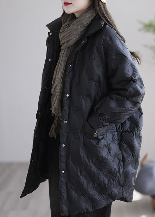 Beautiful Beige Button Warm Casual Winter Duck Down Jackets - Down Jackets - DYAVOR®