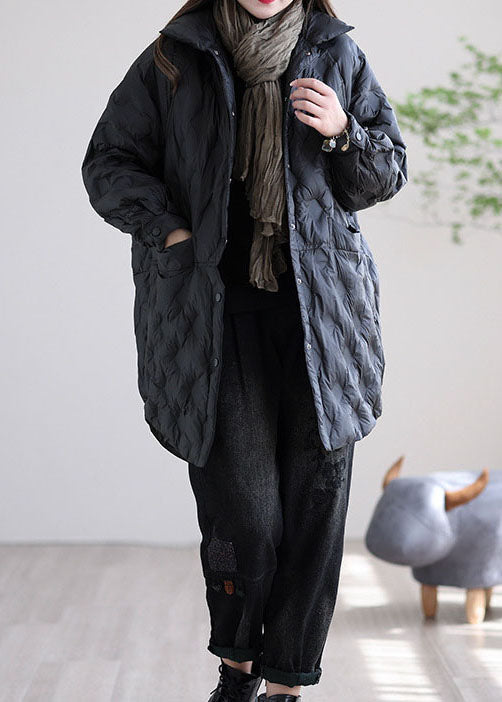 Beautiful Beige Button Warm Casual Winter Duck Down Jackets - Down Jackets - DYAVOR®