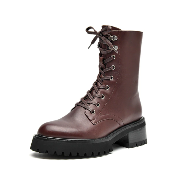 Beyota Women's Boots With Zipper And Laces - Boots - DYAVOR®