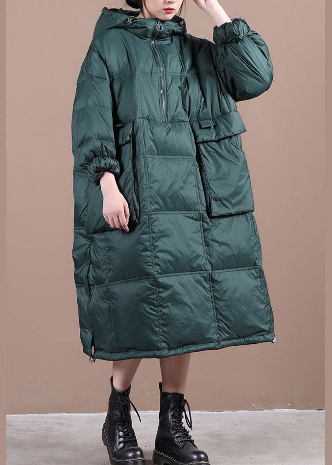 Black Pockets Fine Cotton Filled Parka Zip Up Winter - Down Jackets - DYAVOR®