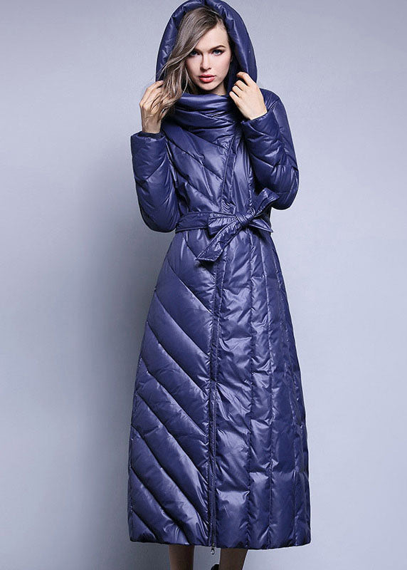 Black fashion Pockets Thick slim fit Winter lengthen Duck Down coat - Down Jackets - DYAVOR®
