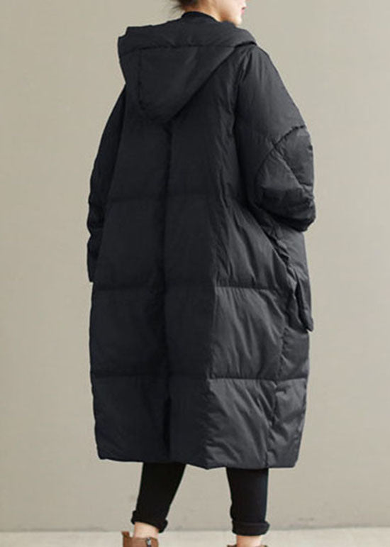 Black warm Duck Down Winter Coats Zip Up Winter - Down Jackets - DYAVOR®