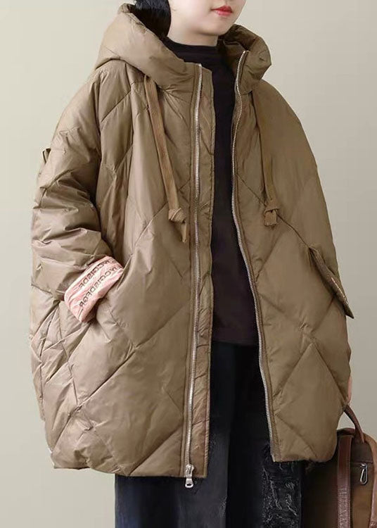 Boho Black Long Puffer Jackets Plus Size Winter Warm Cotton Blend Coats - Down Jackets - DYAVOR®
