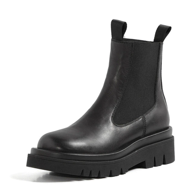 Borja Women's Leather Platform Boots - Boots - DYAVOR®