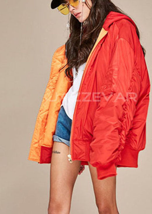 Boutique Red Thick Warm Regular Winter Cotton Jacket - Down Jackets - DYAVOR®