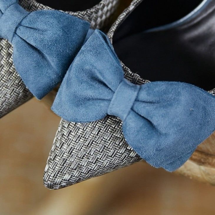 Bowknot Pointed Toe Stiletto Women's Casual Shoes GCSASD29 Thin High Heels - Casual Shoes - DYAVOR®