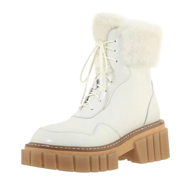 Caruso Women's Fur Warm Leather Boots - Boots - DYAVOR®